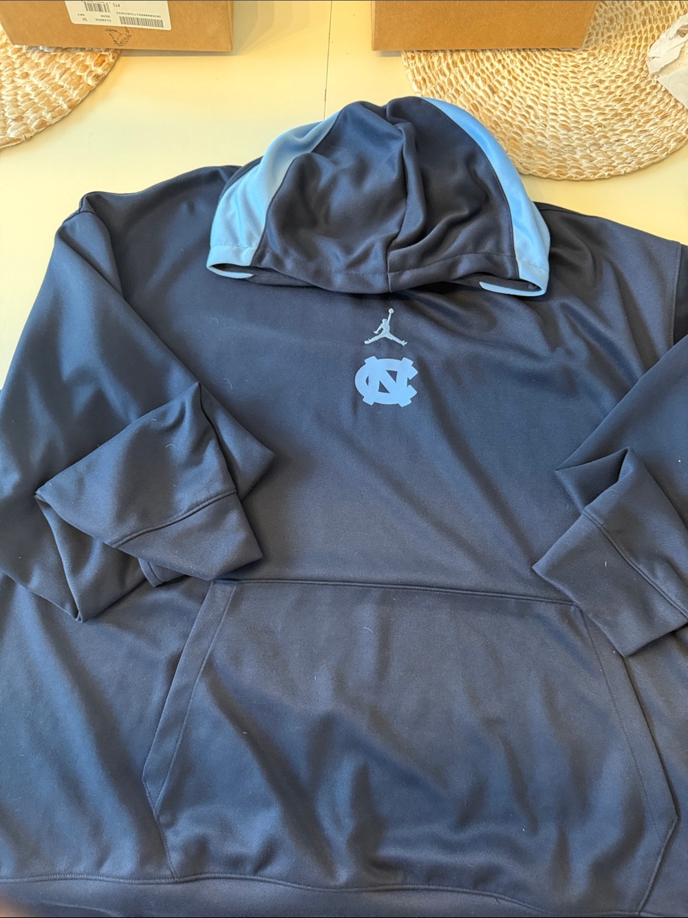 Jordan Navy and Carolina Blue UNC Pullover Hoodie
